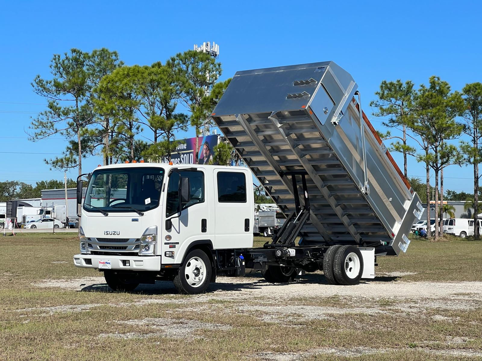 2024 Isuzu NPR-HD Crew Cab GAS 14' AL Landscape Dump Truck