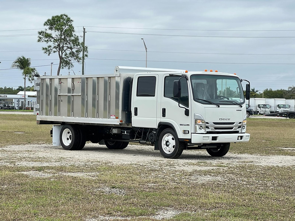Thumbnail: 2024 Isuzu NPR-XD Crew Cab 14’ Aluminum Landscape Dump Truck
