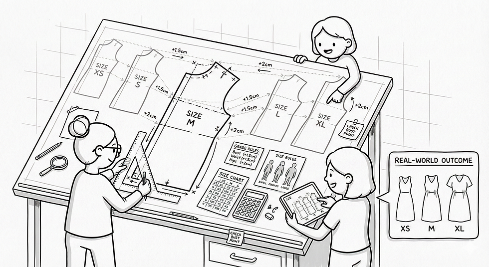 Pattern Grading Concept Visualization