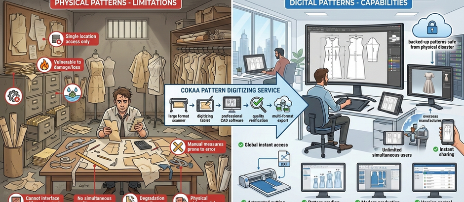Pattern Digitizing Service: Physical to Digital Conversion by COKAA.in
