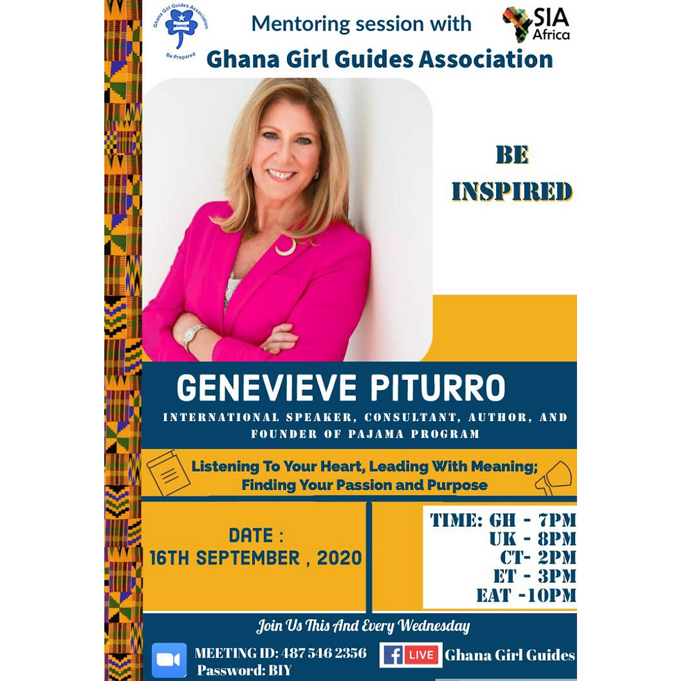 Guest Speaker: Girl Guides Ghana, a SIA Initiative