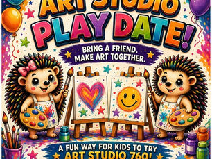 Looking for a Creative Play Date? Try an Art Studio Play Date with a Friend