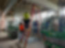 contractors on ladder in commercial building by JB Smith Construction