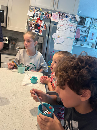 Children enjoying granita - - Passing on Traditions: Granita, Family & the Florida Sun - Caffe Alanno, Granita in Boston