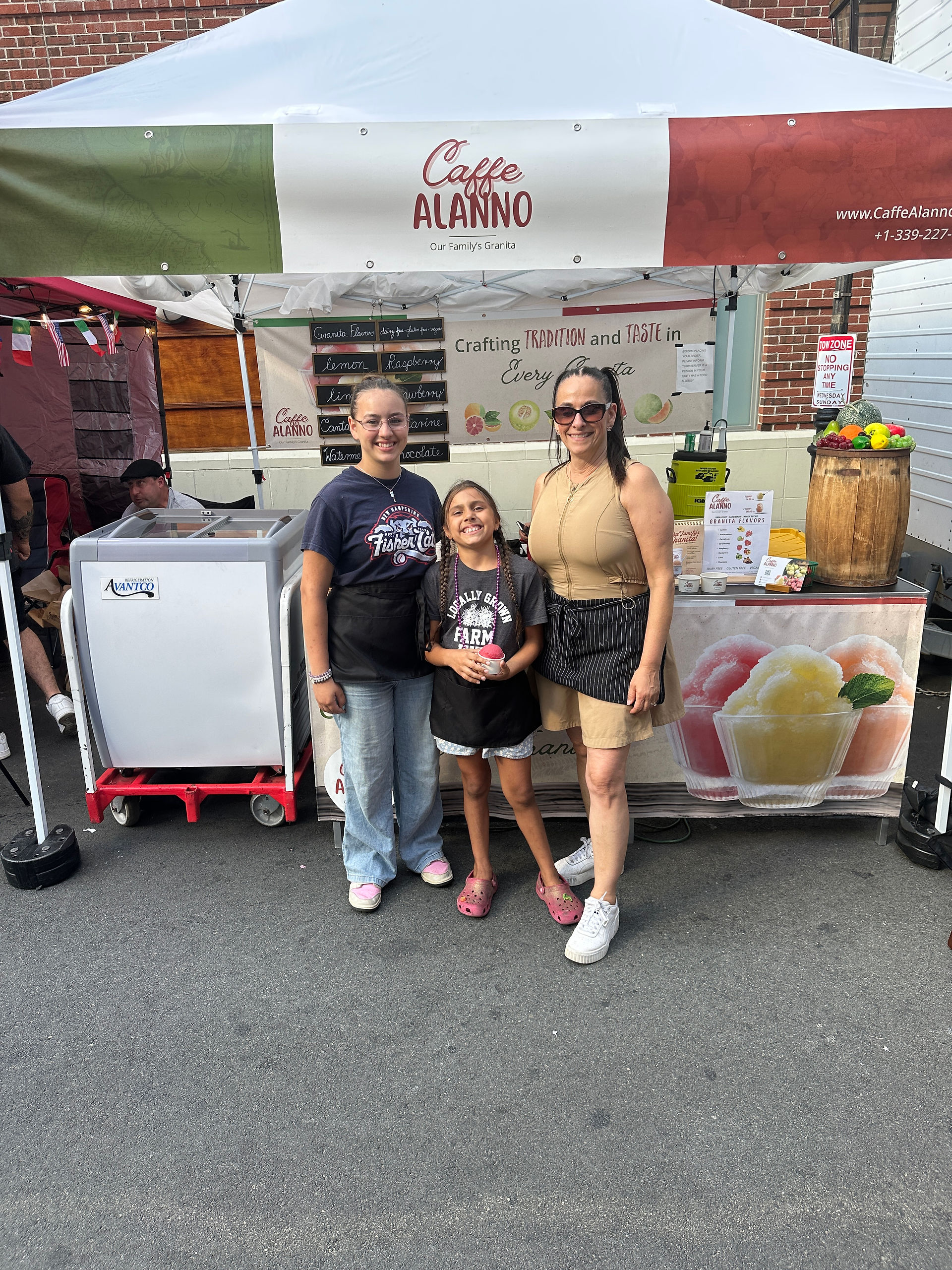caffe alanno italian granita at boston fisherman feast