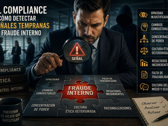 El Compliance y cómo detectar señales tempranas de fraude interno.
