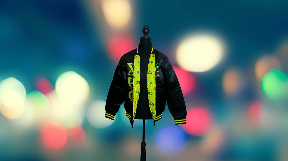 Thumbnail: XHO Black Satin Jacket
