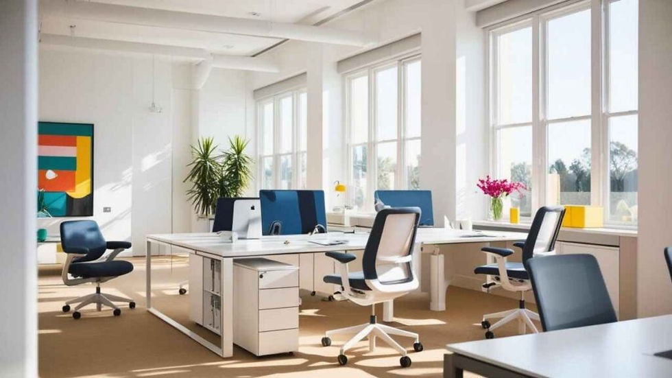 High-quality modular office furniture setup for small businesses