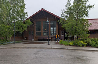 Heritage railway station from 1910, now a restaurant and Rocky Mountaineer boarding point