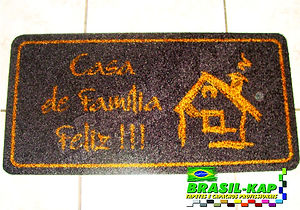 Capacho Nylon Casa de Família Feliz