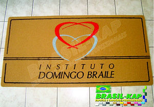 Capacho Vinil Personalizado Instituto Domingos Braile