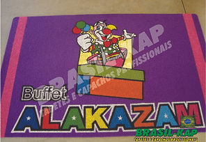 Capacho Vinil Personalizado Buffet Alakazam
