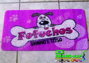 Capacho Vinil Personalizado Fofuchos Banho e Tosa