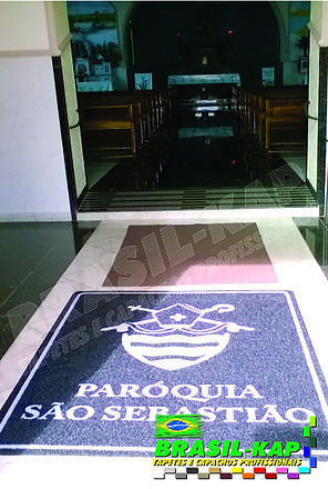 Capacho Vinil Personalizado Paróquia São Sebastião