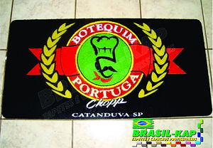 Capacho Vinil Personalizado Portuga Botequim
