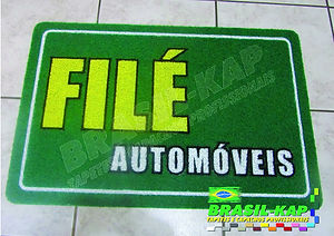 Capacho Vinil Personalizado Filé Automóveis