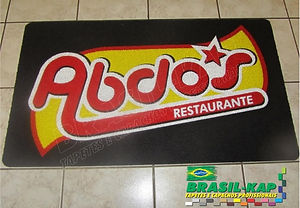 Capacho Vinil Personalizado Abdos Restaurante