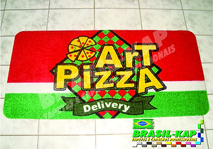 Capacho Nylon Art Pizza