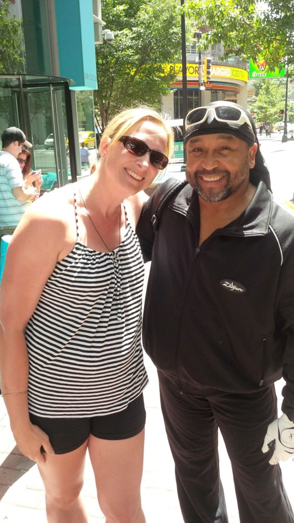A picture of me and Carter Beuford - drummer for DMB.