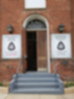 The entrance to the Music Resource Center in Charlottesville.