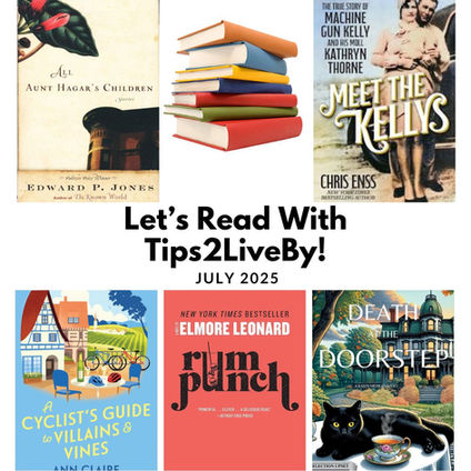 Book covers for book reviews in July of 2025!