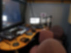 The broadcasting studio at the Music Resource Center in Charlottesville.