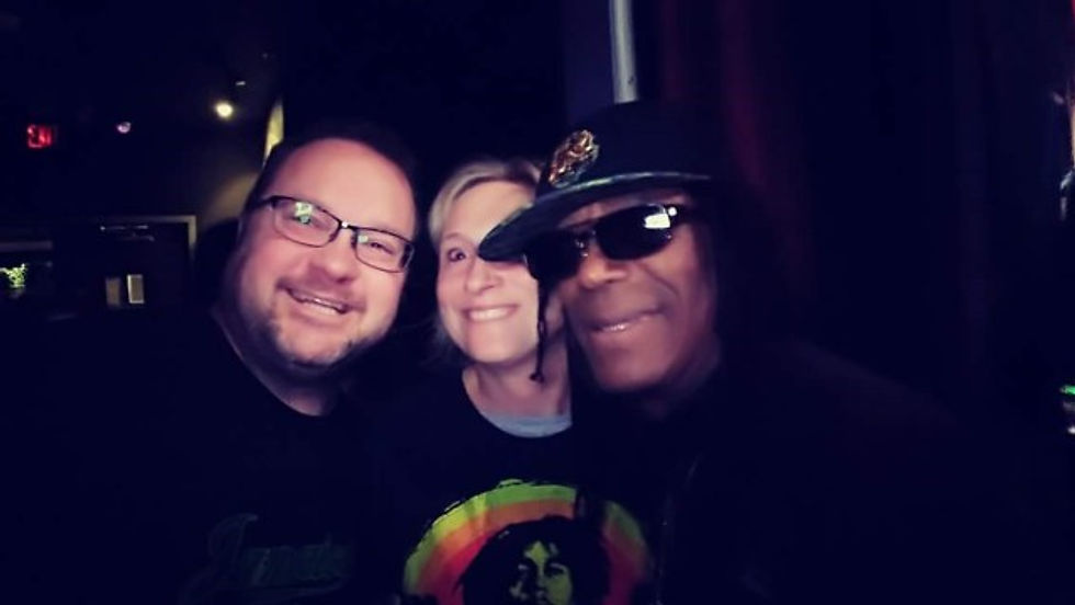 Meeting an artist after the show.