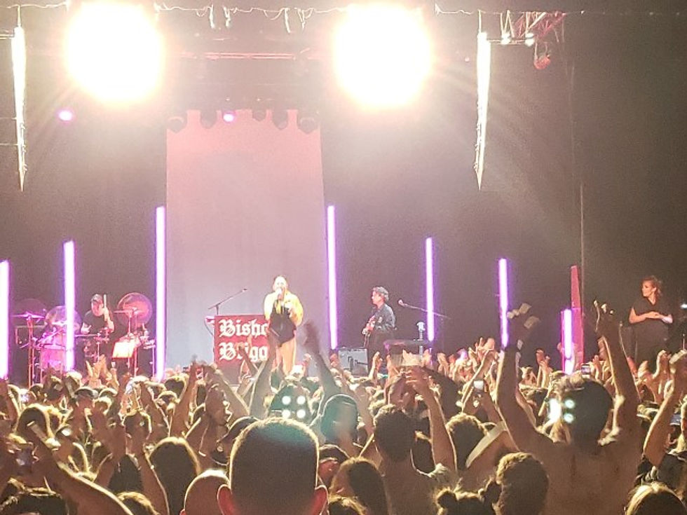 Bishop Briggs on stage at Union Transfer.