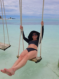 Houpačky v laguně jsou velmi fotogenické