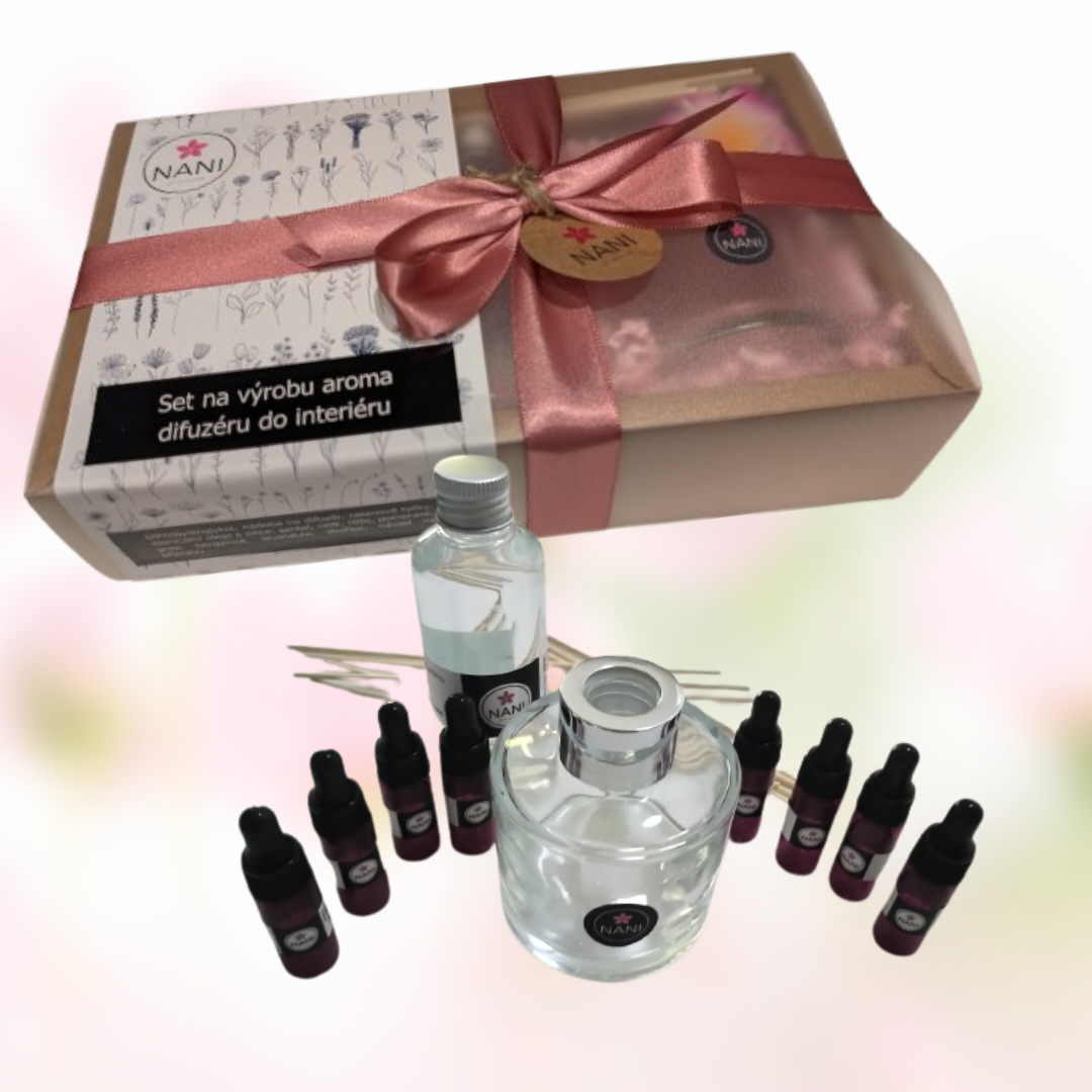Set na výrobu aroma difuzéru do interiéru