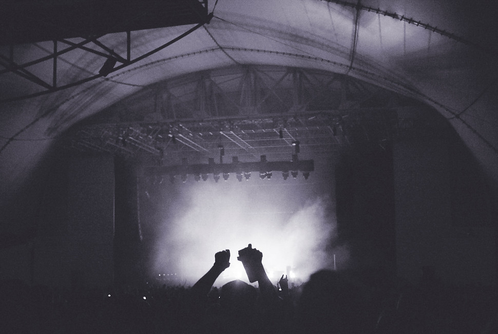 Concert Crowd Silhouette