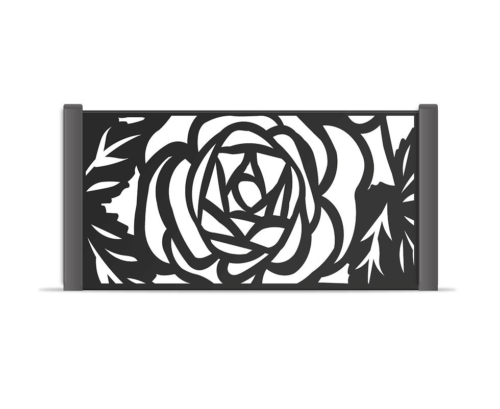 Thumbnail: Rose decorative screen vertical
