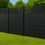 Thumbnail: 6ft composite fence panel with rose design aluminium trellis