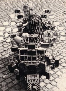 Sixties Mod Scooter with Mirrors