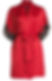Contrasting color lace trim. This retro style satin robe is a must have to slip into after a hard days work.