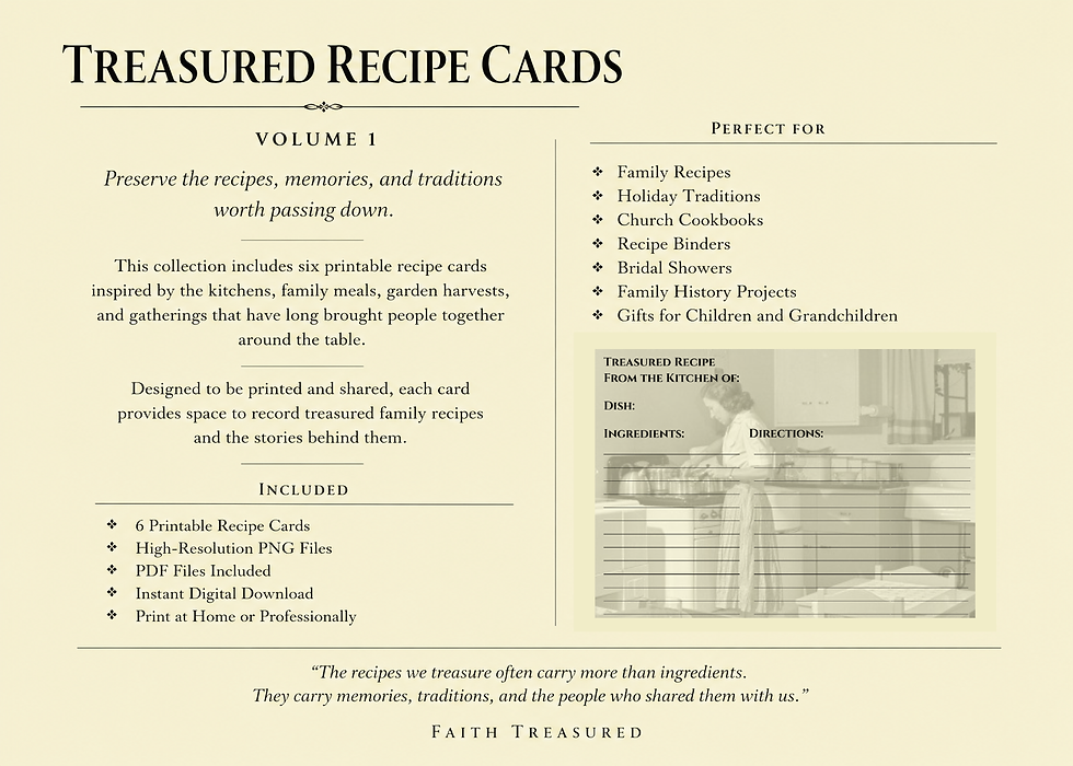 Thumbnail: Treasured Recipe Cards - Volume 1