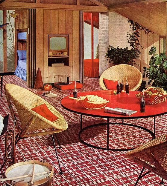 Retro Home Decor - 1950s & 1960s Living Rooms