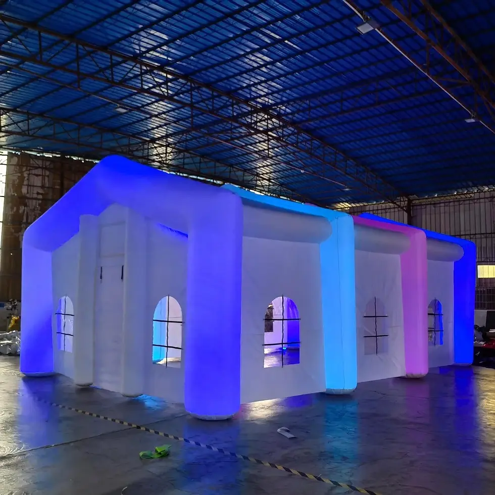 Thumbnail: Large Inflatable Nightclub Cube Tent W/LED Lighting Suitable forBirthday Parties