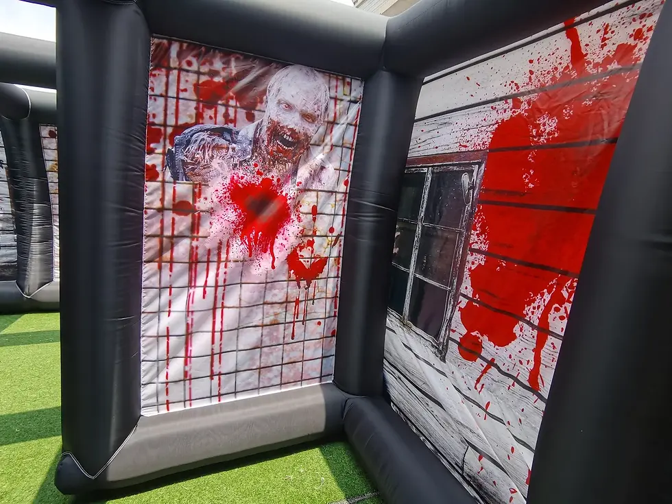 Thumbnail: 7x4x3.5m Halloween Inflatable Haunted House Inflatable Maze Game 