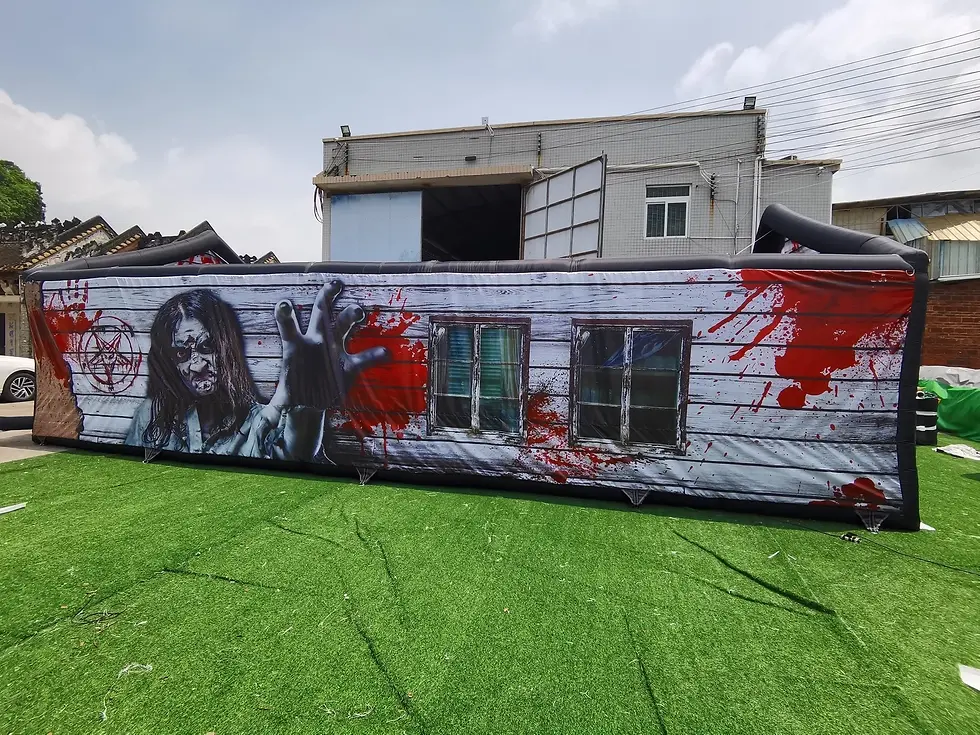 Thumbnail: 7x4x3.5m Halloween Inflatable Haunted House Inflatable Maze Game 