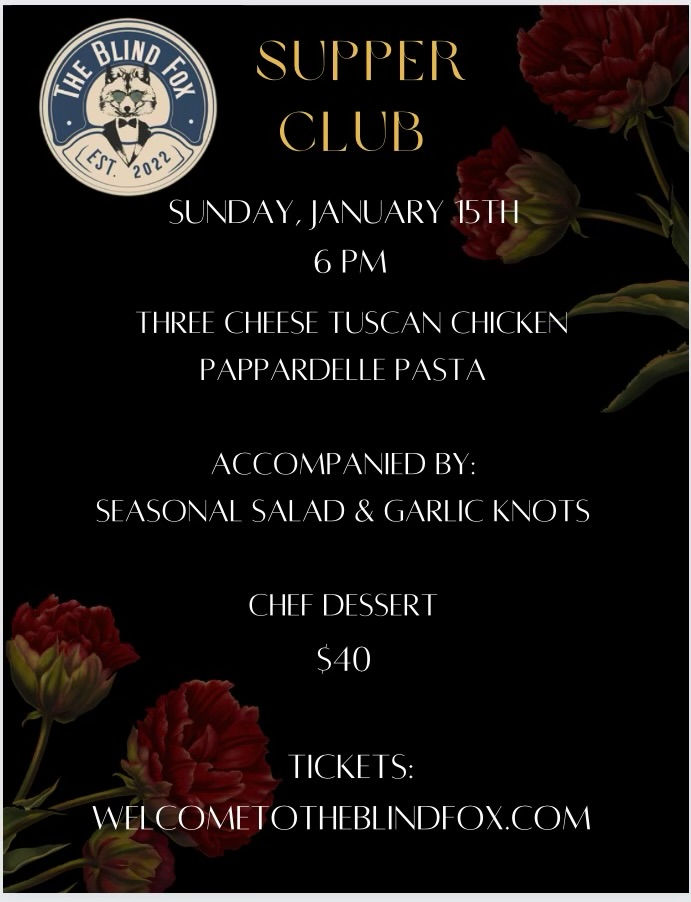 TBF Supper Club 1/15