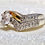 Miniatura: Hermoso anillo de dos piezas