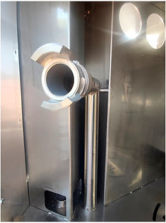Raccord Guillemin pour le pompage de la cuve inox à huiles usagées