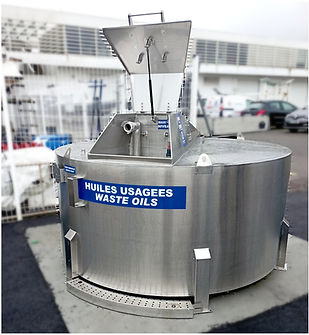 Cuve à huiles usagées double paroi