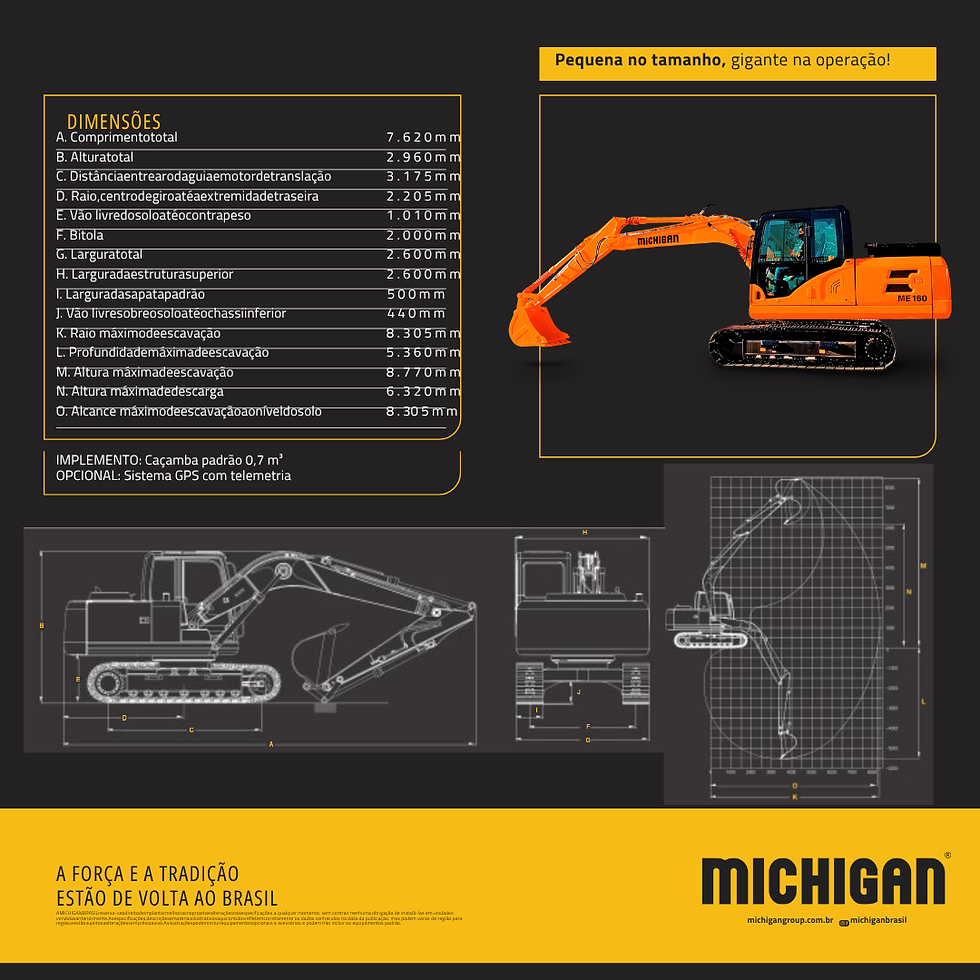 Thumbnail: Escavadeira hidráulica Michigan ME160, 16,1 ton