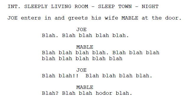 Boring Dialogue