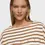 Miniaturbild: 10 Days 20-775-5204 Boat Neck Top Stripes ecru/suede