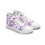 Thumbnail: Purple and White Chinoiserie Women's High Top Sneakers