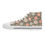 Thumbnail: Bohemian Spring Flower Print Women's High-Top Sneakers 🌸✨