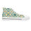 Thumbnail: Mediterranean Tile Pattern Women's High-Top Sneakers 🌼🌿